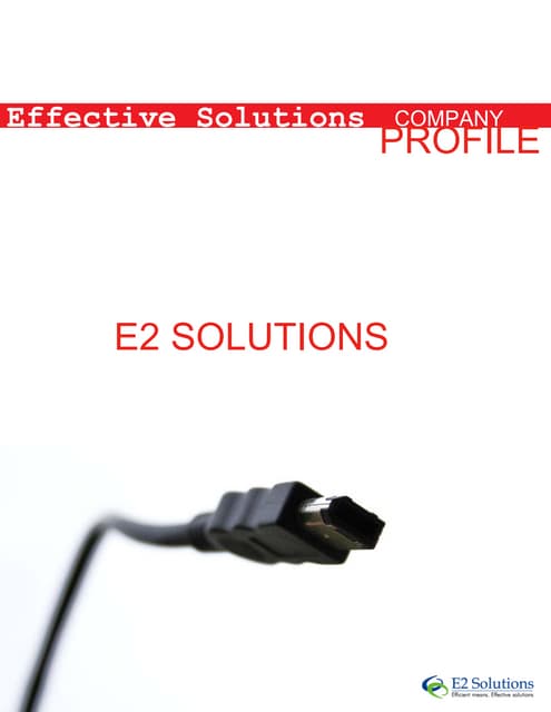Profile  E2 Solutions