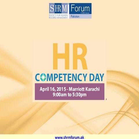 HR Competency Day, April 16, 2015, Karachi