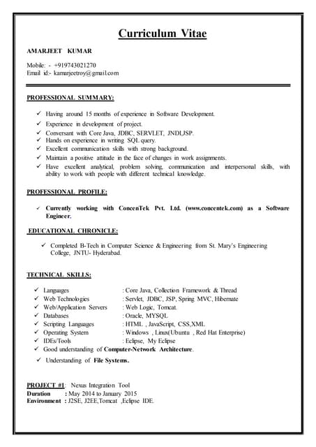 Profile of amarjeet