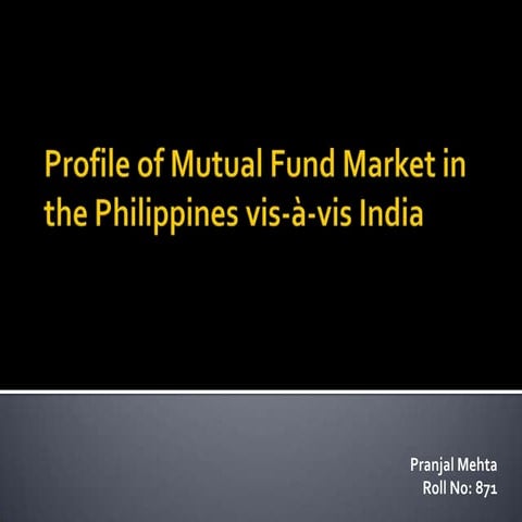 Profile of mutu al funds in the philippines