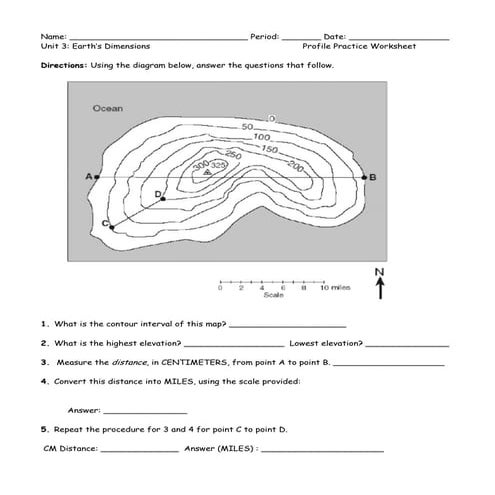 Profile Practice worksheet
