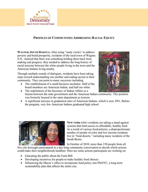 Profiles of Communities Addressing ...