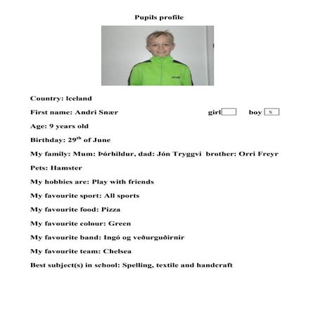 Profiles 4th class_iceland