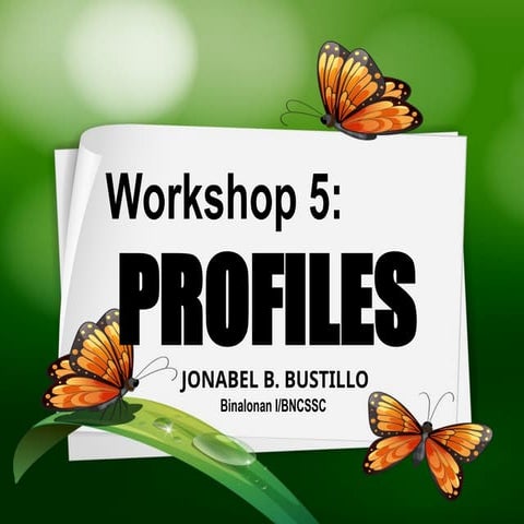 PROFILE SAMPLE FOR ELEMENTARY.presentation | PPT