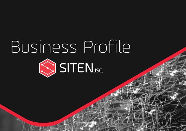 Siten Software Company Profile - Updated Sep./2016