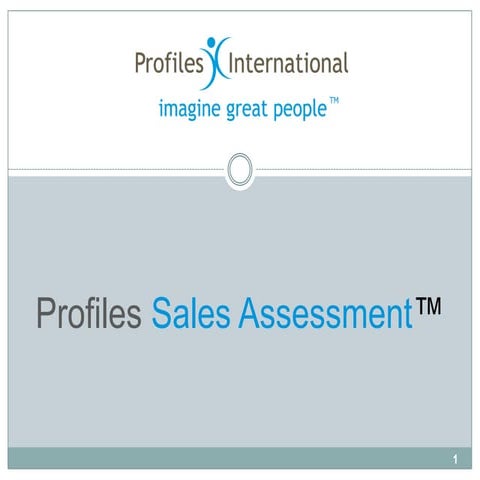 Profiles Sales Assessment