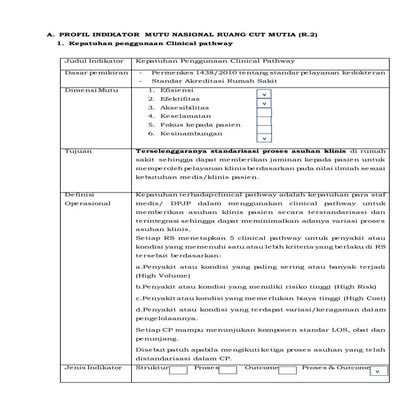 Profil indikator rms bedah