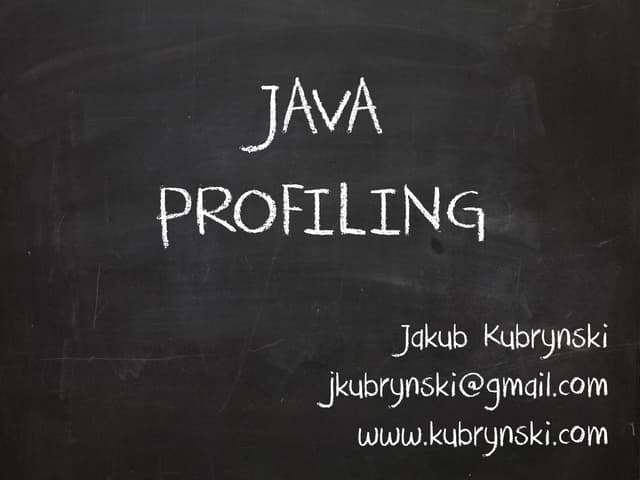 Profiling