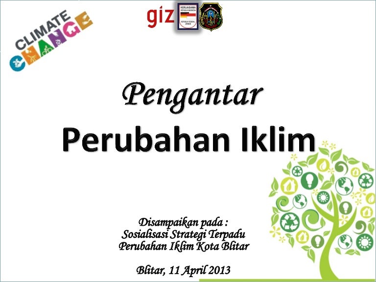 Profil Perubahan Iklim Dan Strategi Terpadu Perublim Kota Blitar