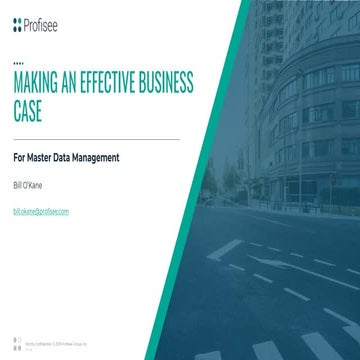 Making an Effective Business Case for Master Data Management