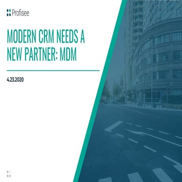 CRM Needs A New Partner: MDM
