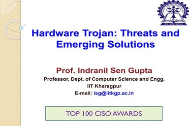 Sneak Peek into the Future with Prof. Indranil Sengupta, IIT Kharagpur