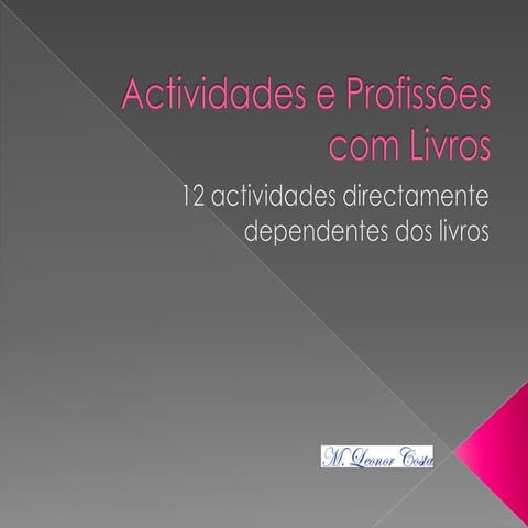 Profissões com livros