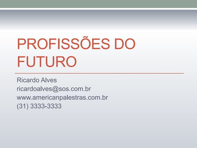 Profissões do futuro