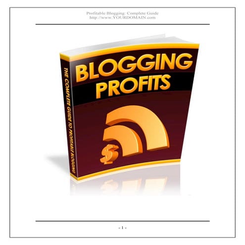 Lear & Earn Profit Blogging