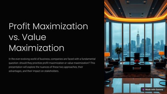 Value-based Management | PPTX