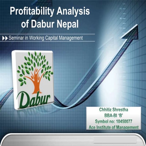 Profitability analysis of dabur nepal