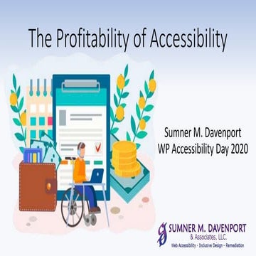 Profitability of Accessibility WordPress Accessibility Day 2020