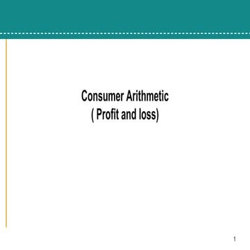 mathematics Profit and Loss slides pptx 1