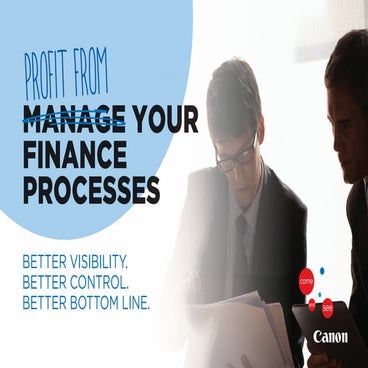 Profit from your finance processes