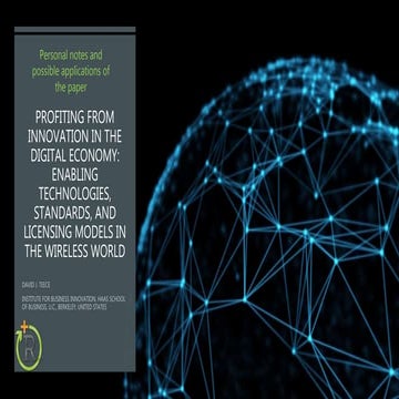 Profiting from innovation in the digital economy teece 2018