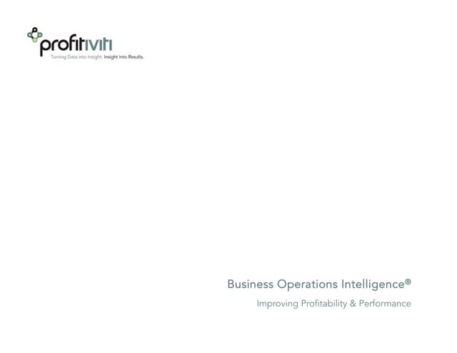 Profitiviti - Executive Overview