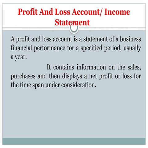 "Unlocking the Secrets of Profit and Loss: A Visual Presentation" | PPTX