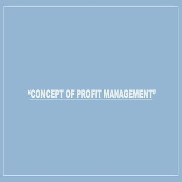 Profit Management.pptx for mcom students