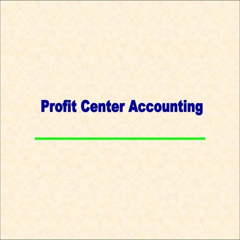 Profit process documentation for controlling.ppt