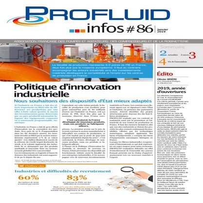 PROFLUID infos Numéro 86 - Janvier 2019