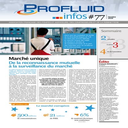 Profluid infos Numéro 77 - Octobre 2016