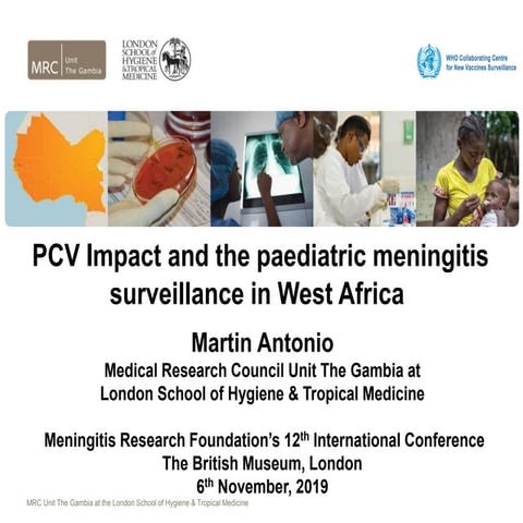Prof Martin Antonio @ MRF's Meningitis and Septicaemia 2019 
