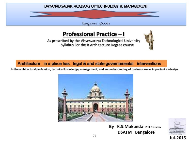Architecture Professional practice