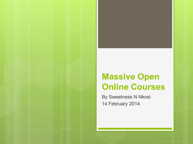 Moocs