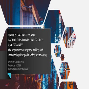 Orchestrating Dynamic Capabilities to Win Under Deep uncertainty