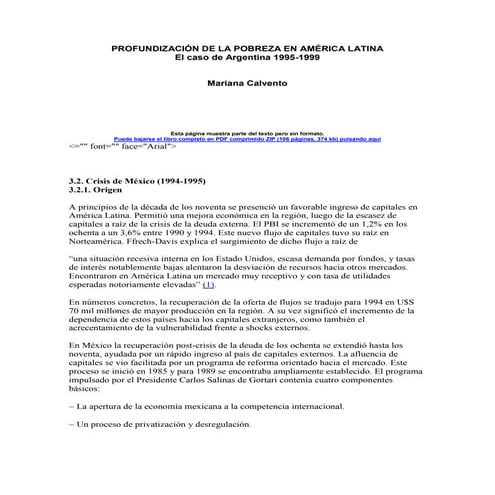 Profundización de la pobreza en américa latina