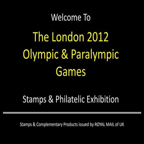 The London 2012 Olympic & Paralympic Games Stamps & Philatelic ...