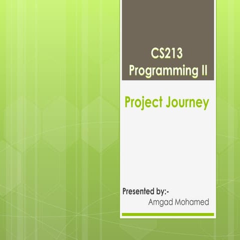 Programming 2 Course Project | PPTX