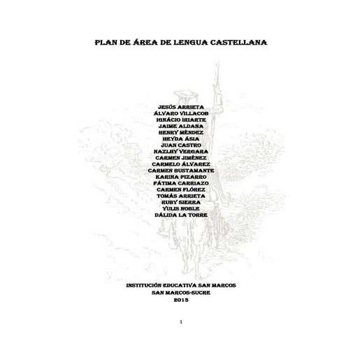 Progamación area de lenguaje 2013