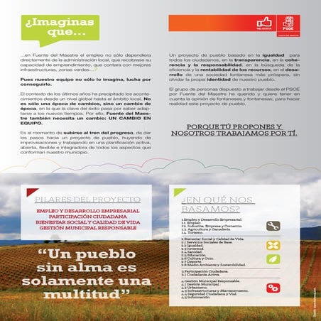 Programa Electoral Fuente del Maestre