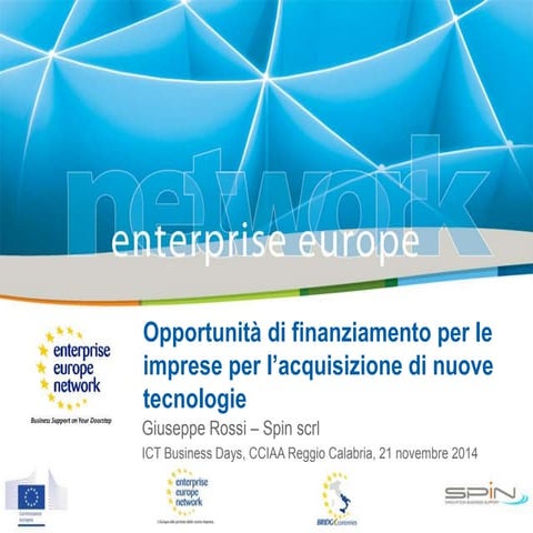 Progammi e incentivi per nuove tecnologie