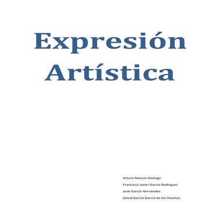 Progarmación educación artística