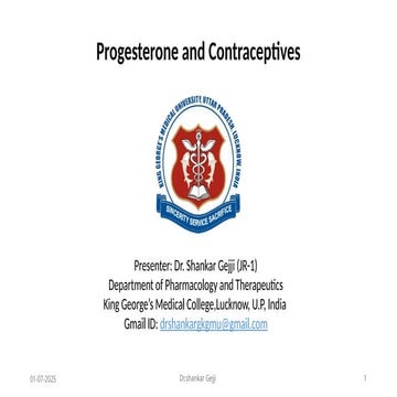Progesterone and Contraceptives.pptx