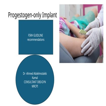 Progestogen-only Implant.pptx as summery | PPTX
