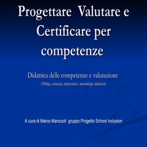 Progettare per competenze