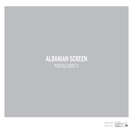 Progetto albanian screen web tv