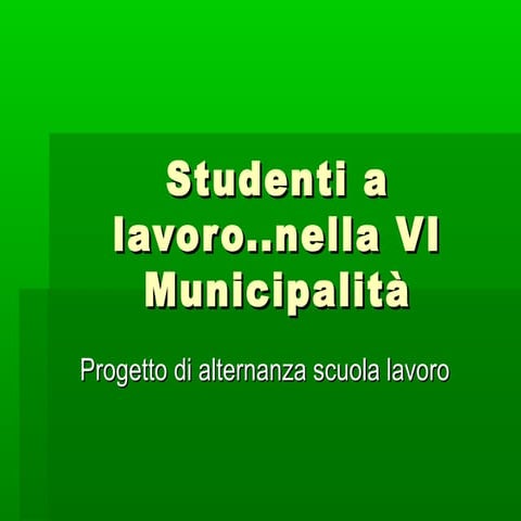 Alternanza scuola lavoro 2014 | PPT