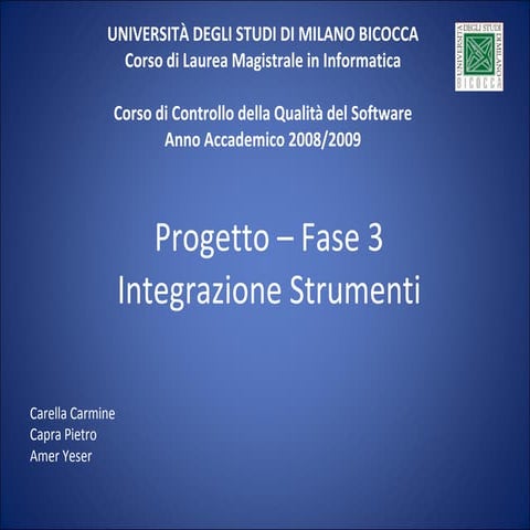 Qualità del Software