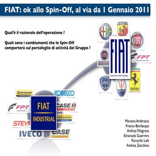 FIAT INDUSTRIAL SPIN OFF