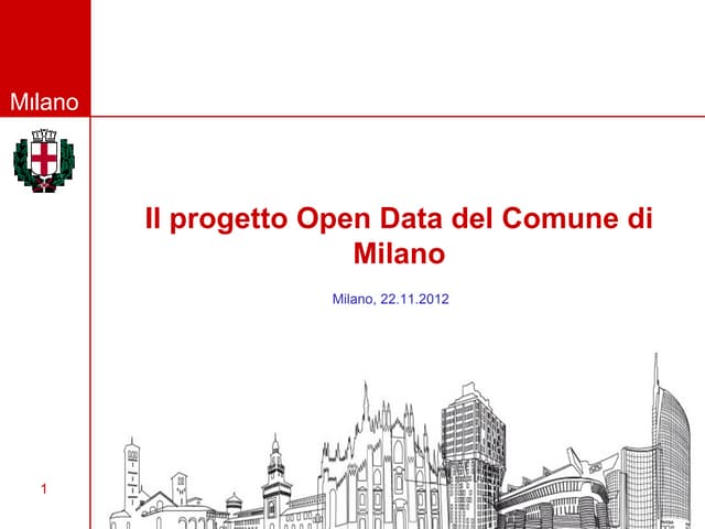 Progetto open data Milano 